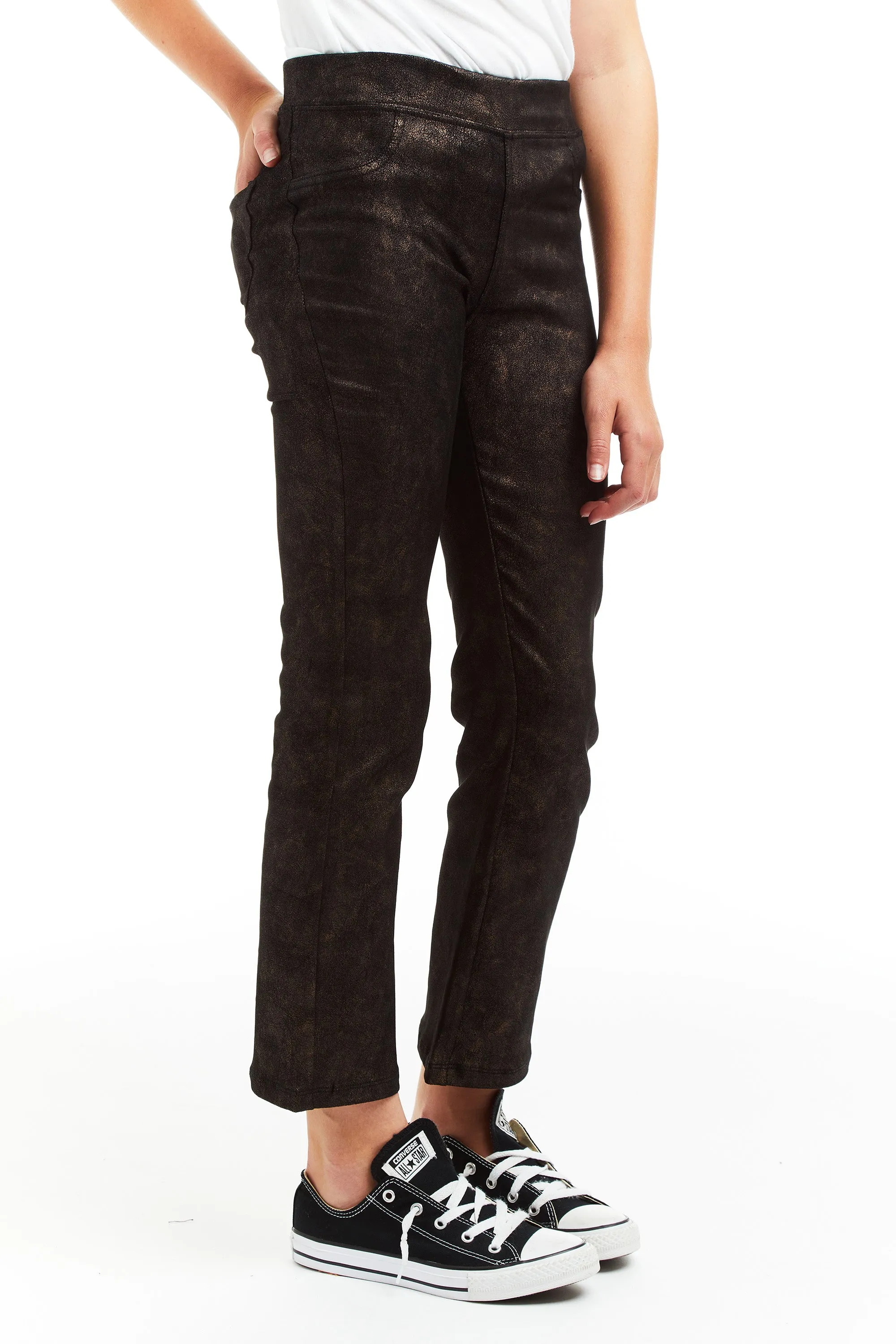 Pull On Vintage Suede Crop Flare