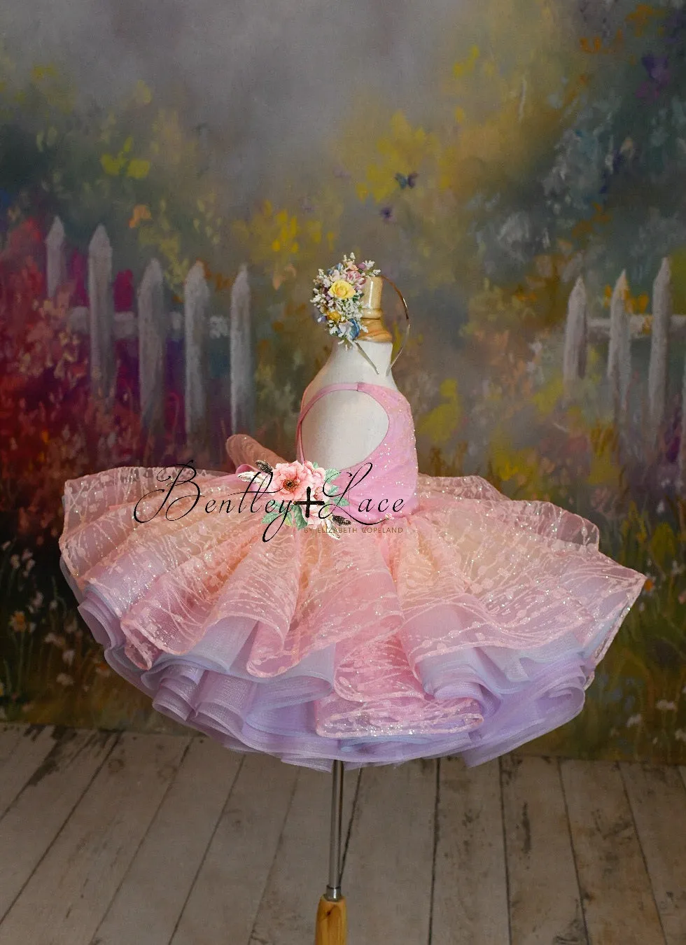 Retired rental guc "Pink Daydream" -  Petal Short Length Dress (4 Year - Petite 5 Year)