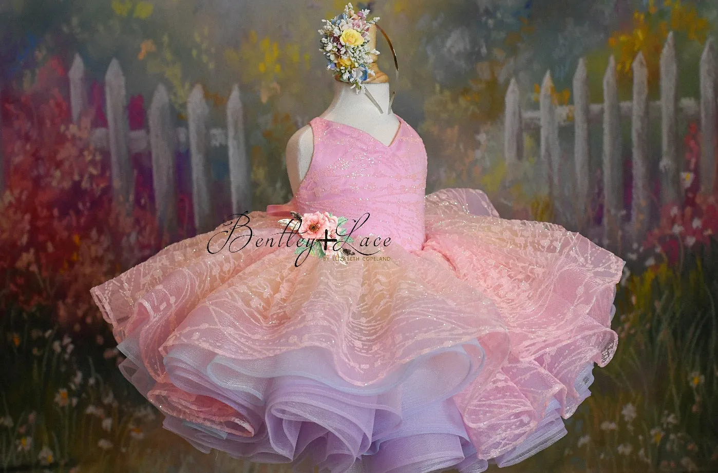 Retired rental guc "Pink Daydream" -  Petal Short Length Dress (4 Year - Petite 5 Year)