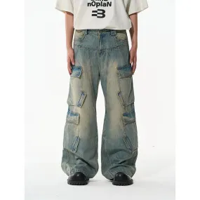 Retro Cargo Oversized Baggy Wide Leg Pants
