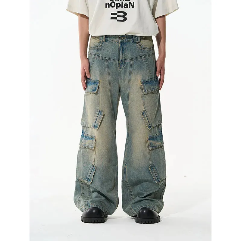 Retro Cargo Oversized Baggy Wide Leg Pants