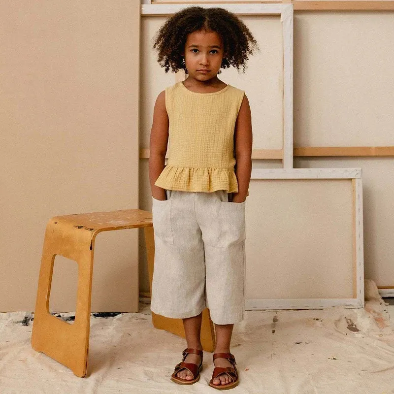 Retro Girls Ankle-Length Pants