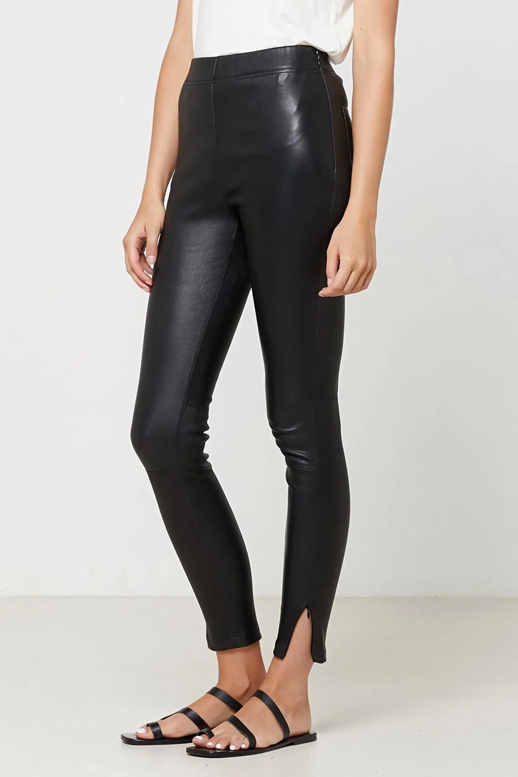 Rosa Leather Pant Black
