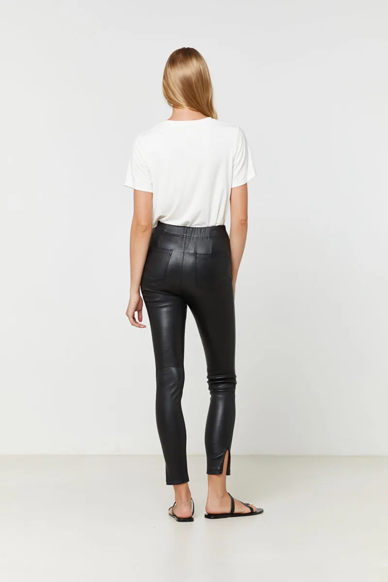 Rosa Leather Pant Black