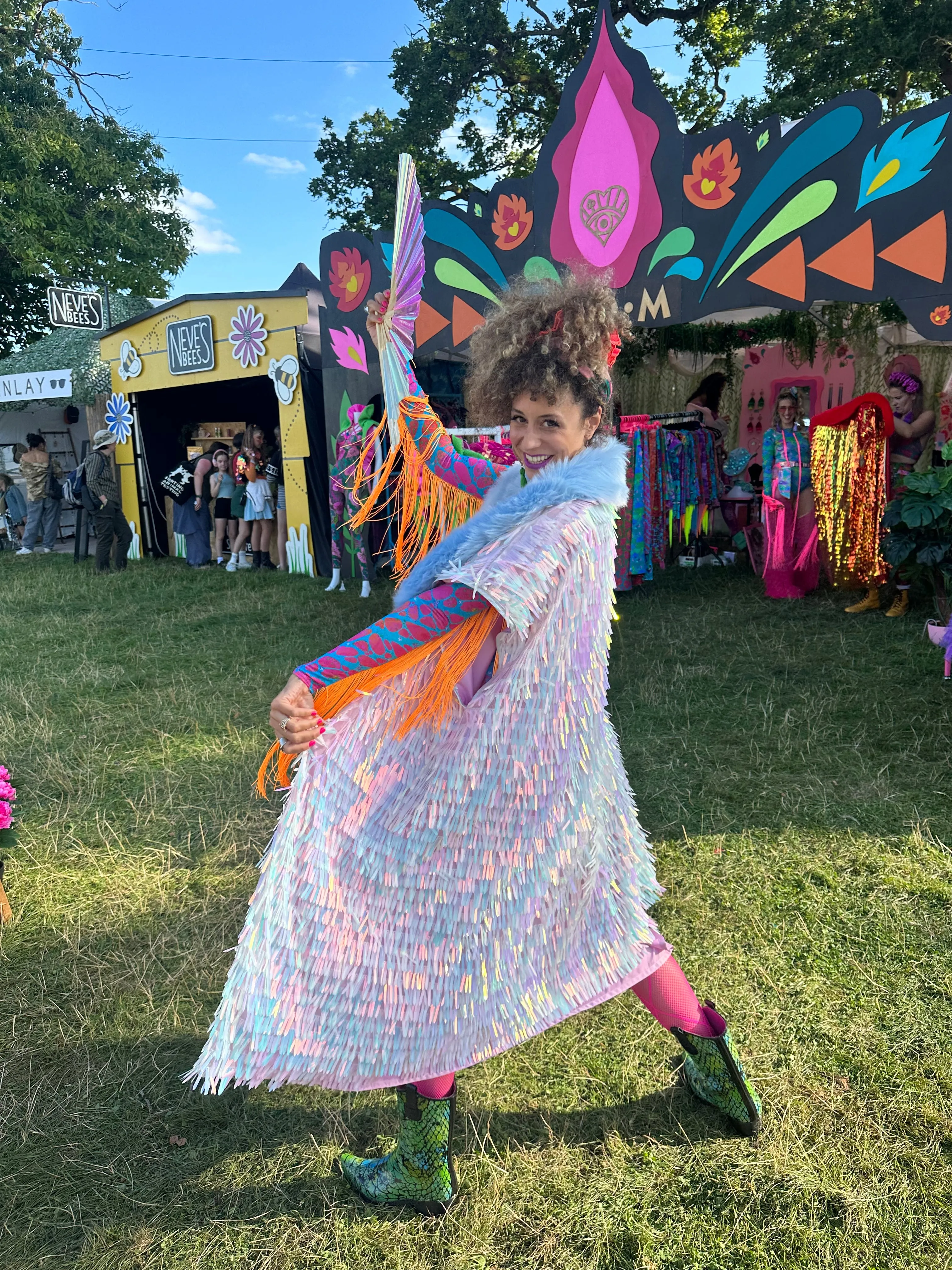 Sequin Robe in Icicle