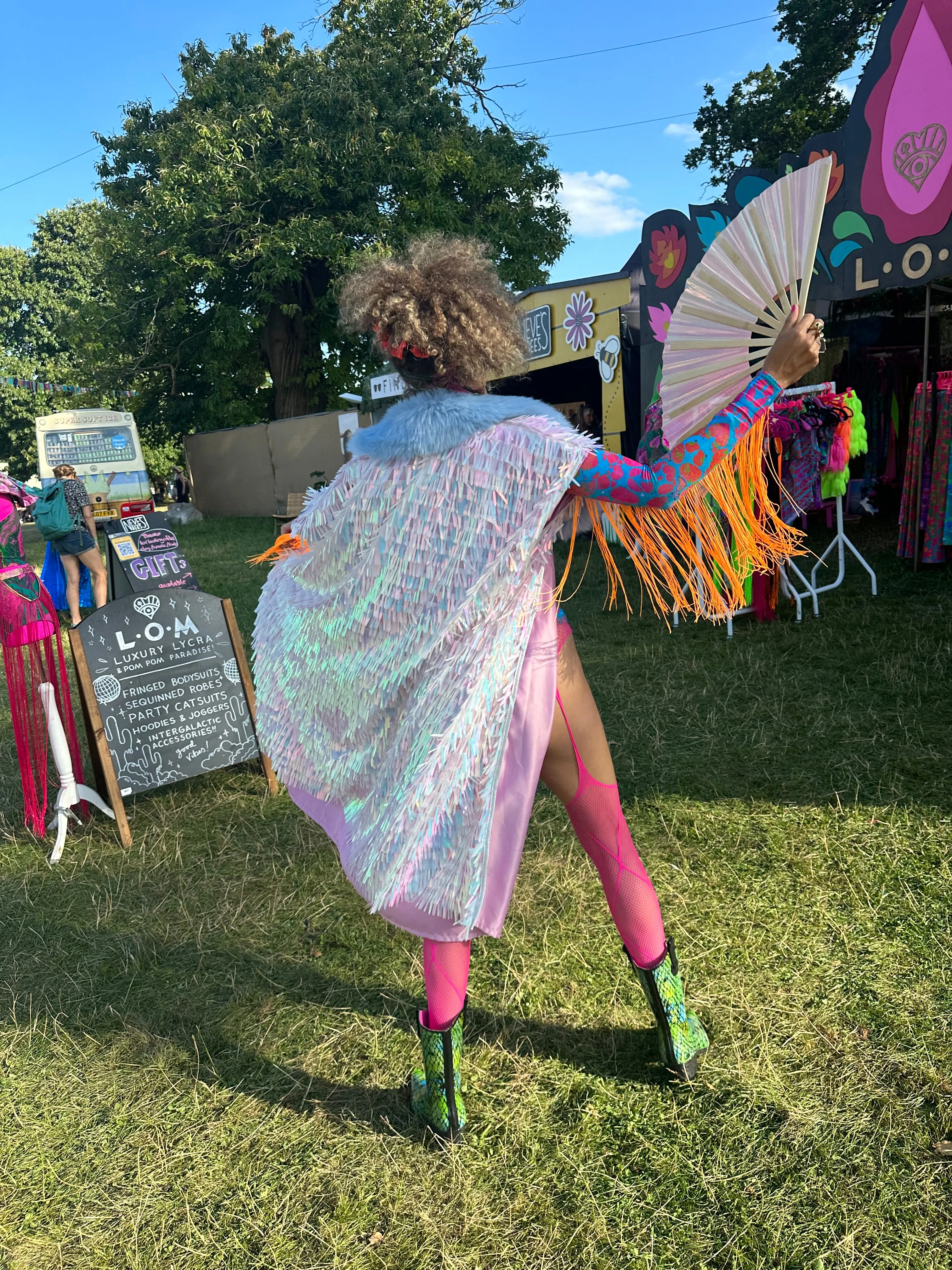 Sequin Robe in Icicle