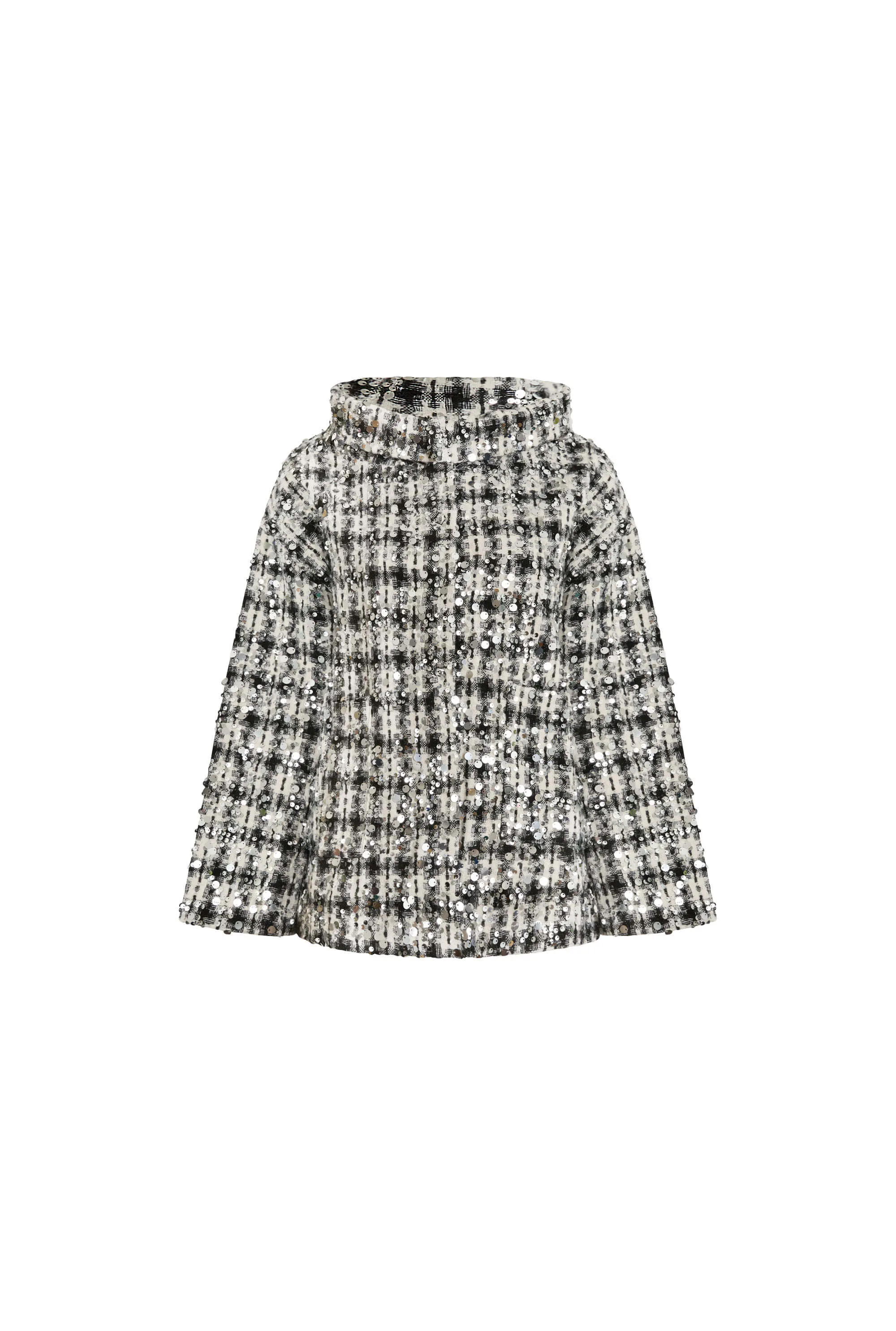 Sequin Tweed Beige Jacket