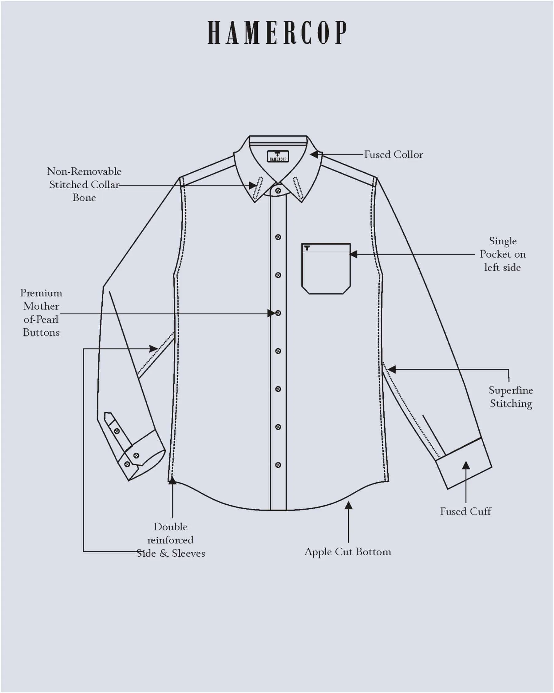 SkyBlue Soft Touch Satin Designer Tuxedo Shirt
