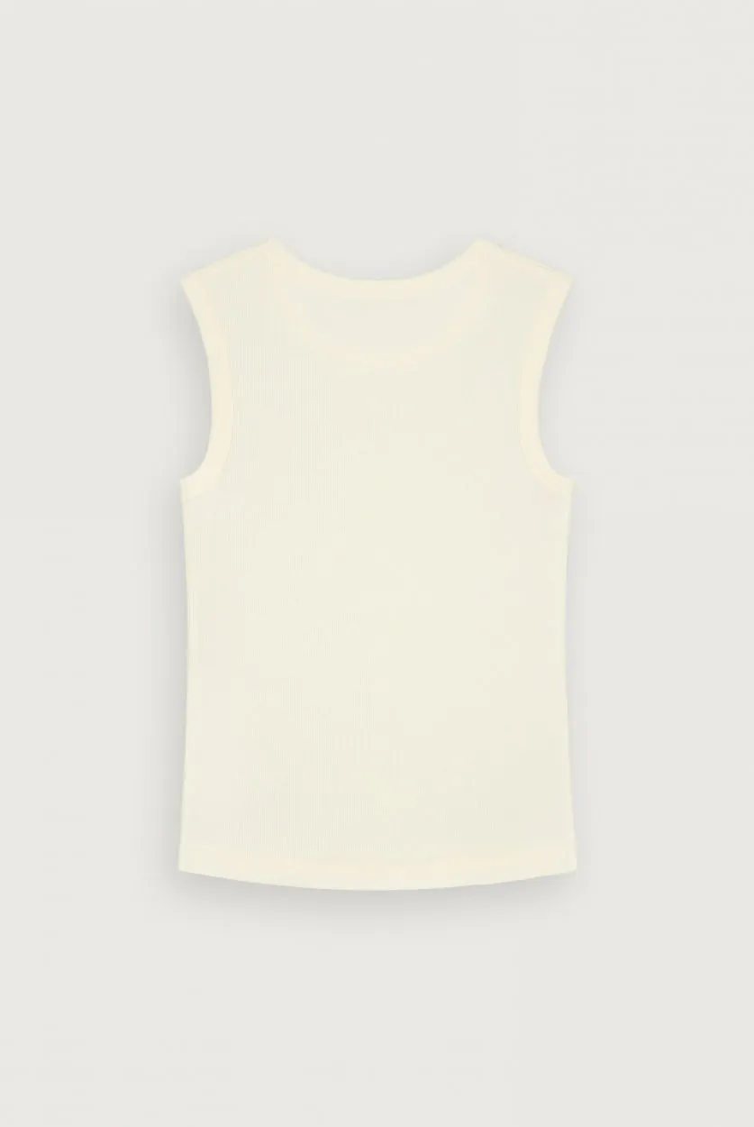 Sleeveless Vest 2-pack | Cream
