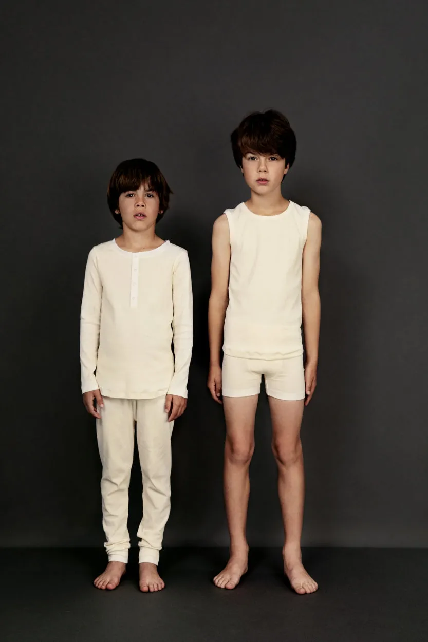 Sleeveless Vest 2-pack | Cream