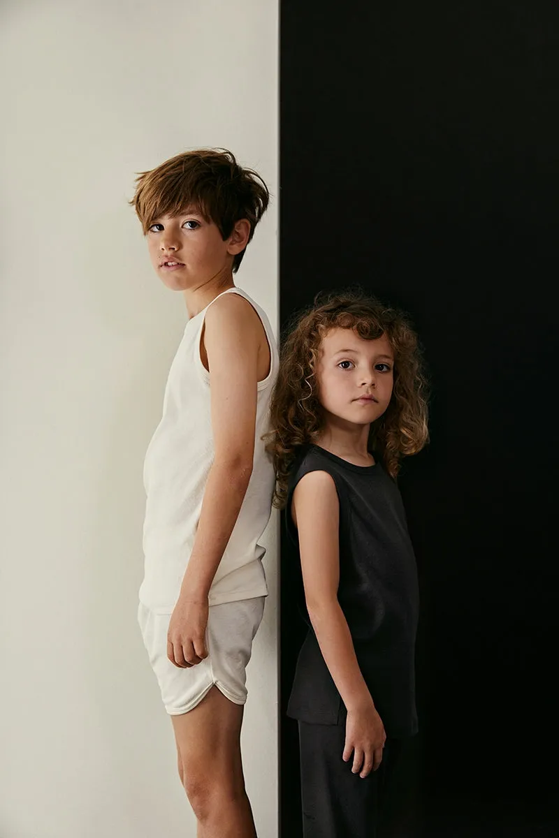 Sleeveless Vest 2-pack | Nearly Black