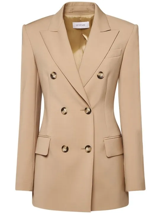Sportmax   Adamo wool double breasted jacket 