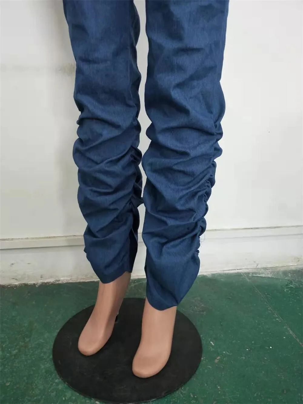 Stacked Jeans Women High Waist Bell Bottom Jeans Streetwear Flare Jeans Black Denim Pants Vintage Trousers Female