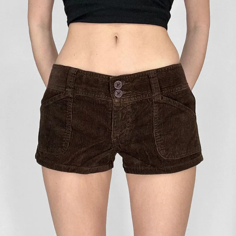 Stori Corduroy Low Waist Shorts