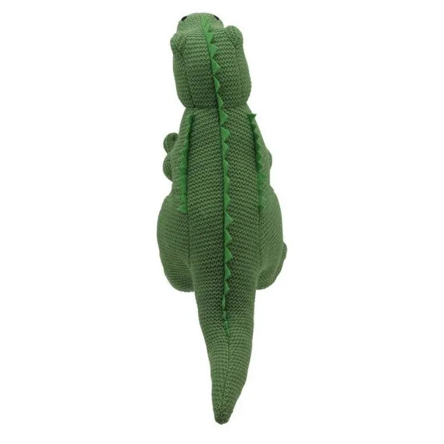 T-Rex Soft Toy (Medium Green) -  Wilberry Knitted