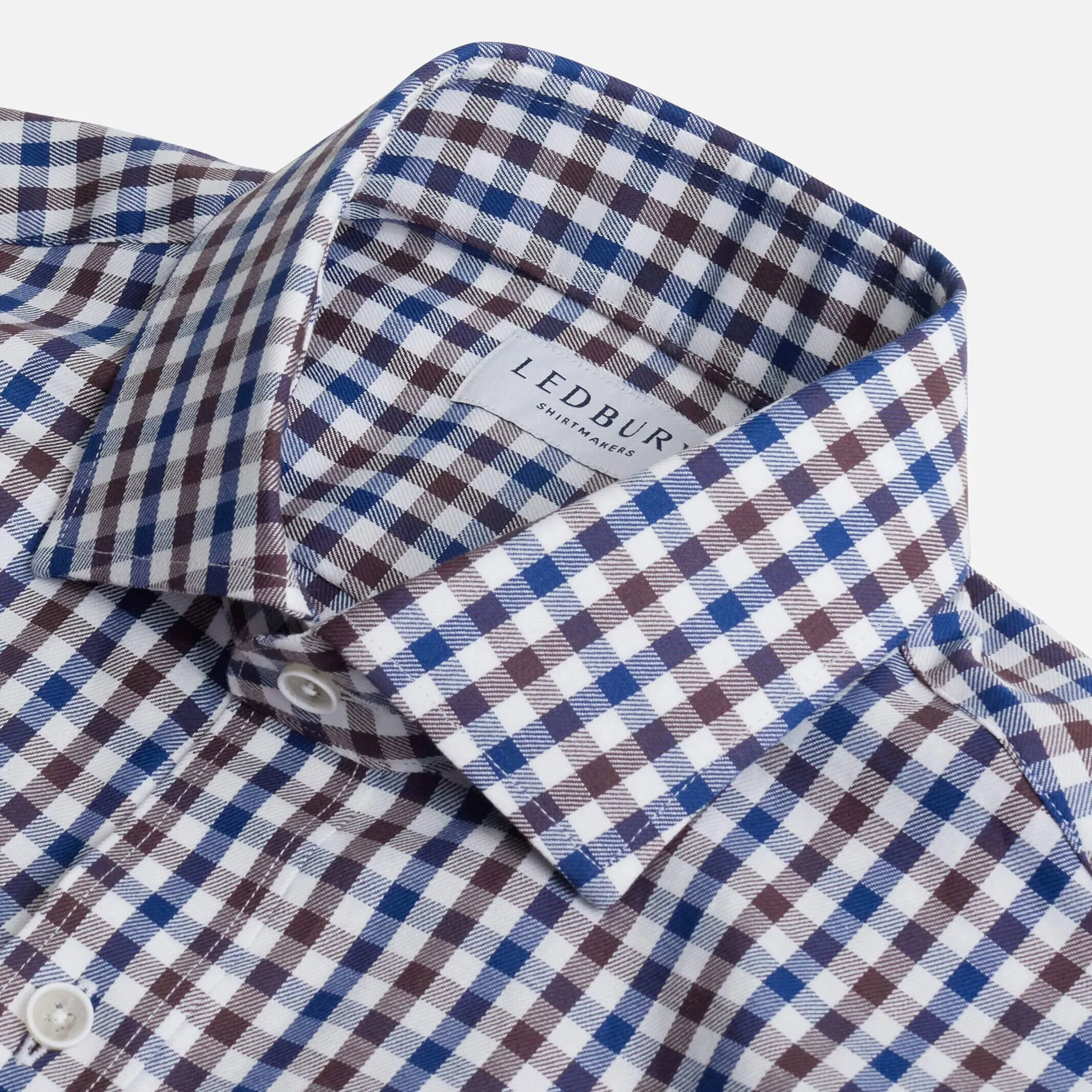 The Brown Burnham Check Custom Shirt