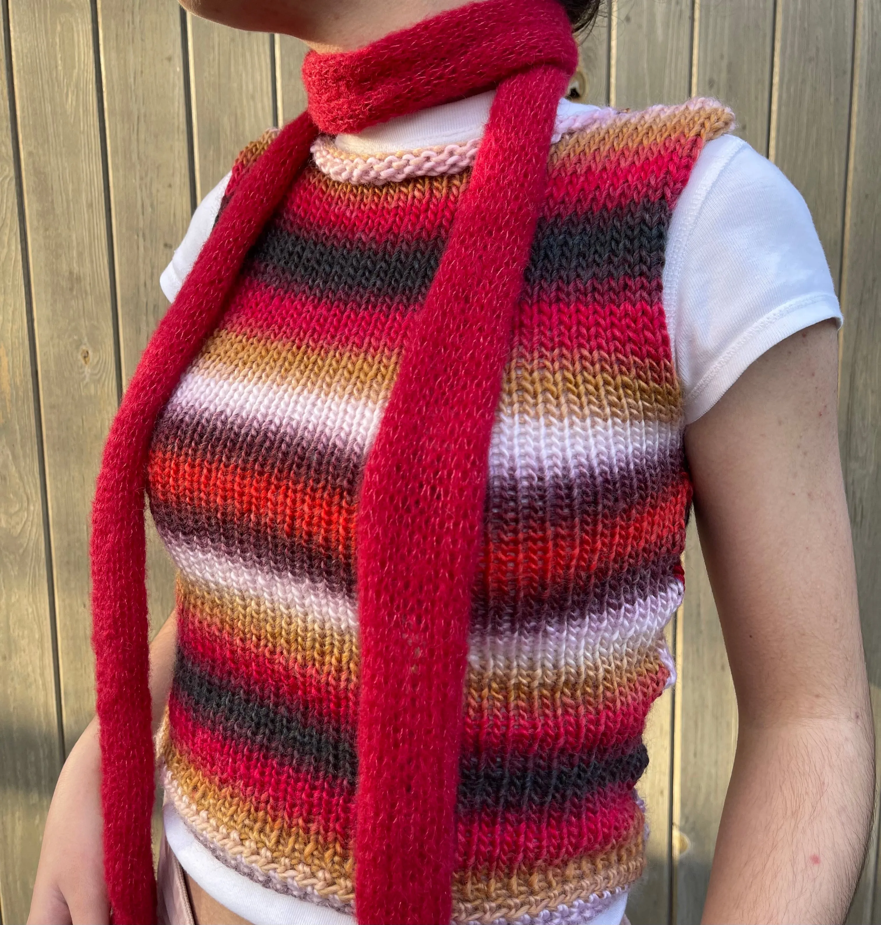The Fusion Vest - handmade knitted sweater vest