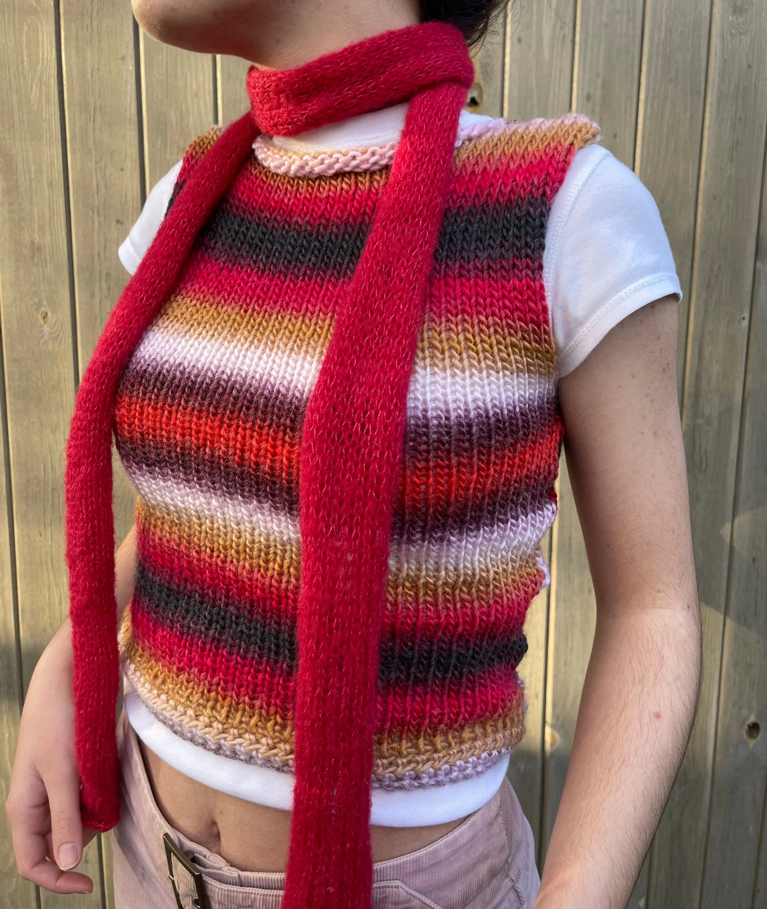 The Fusion Vest - handmade knitted sweater vest