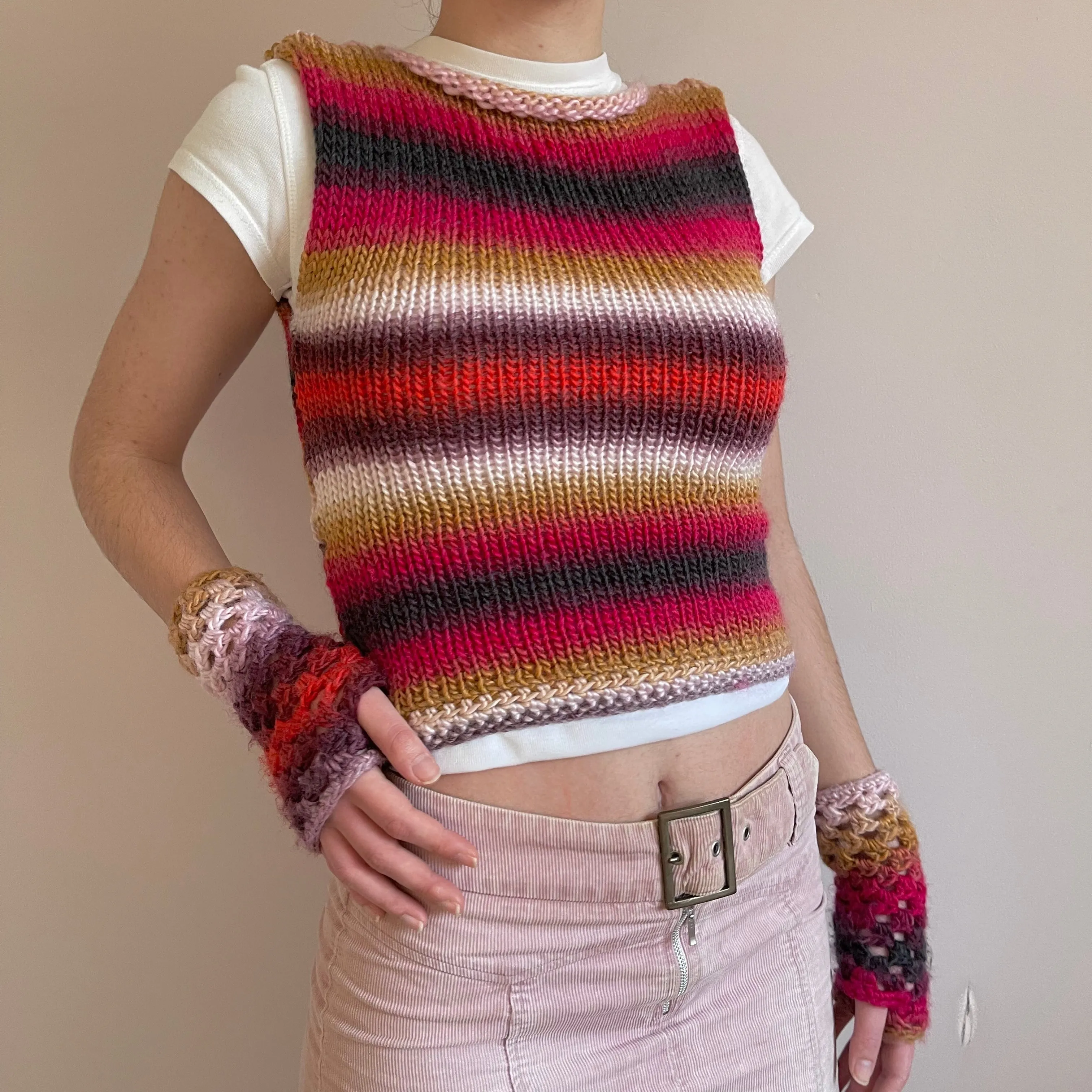The Fusion Vest - handmade knitted sweater vest