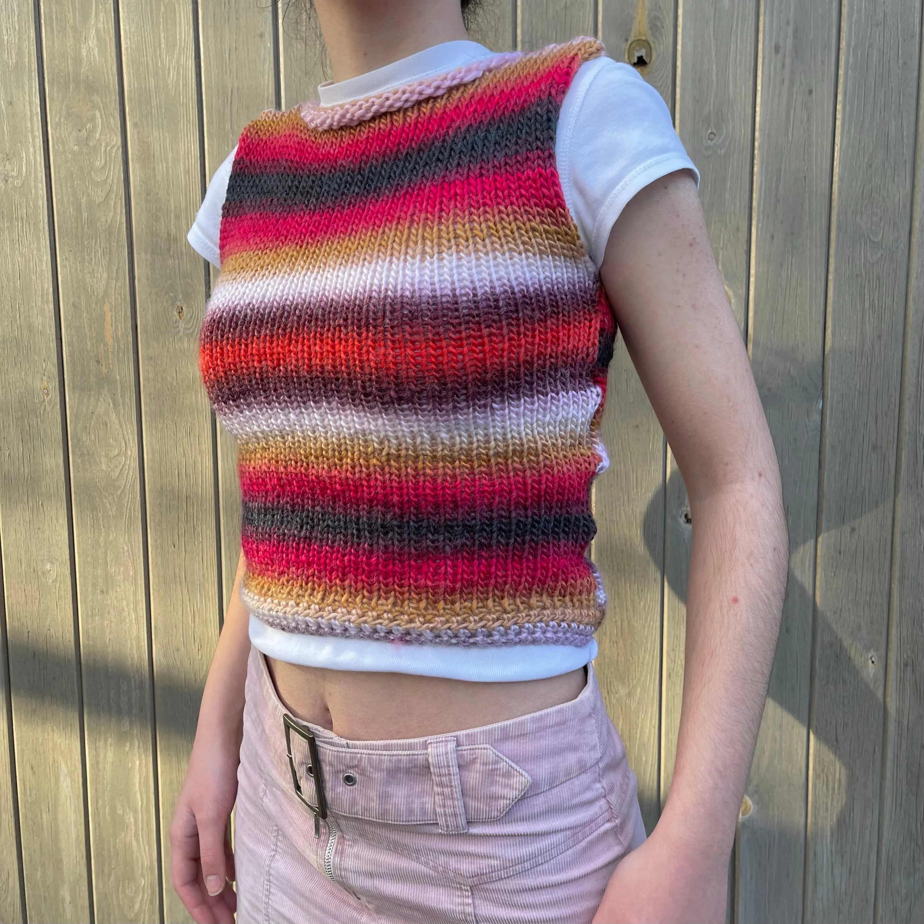 The Fusion Vest - handmade knitted sweater vest