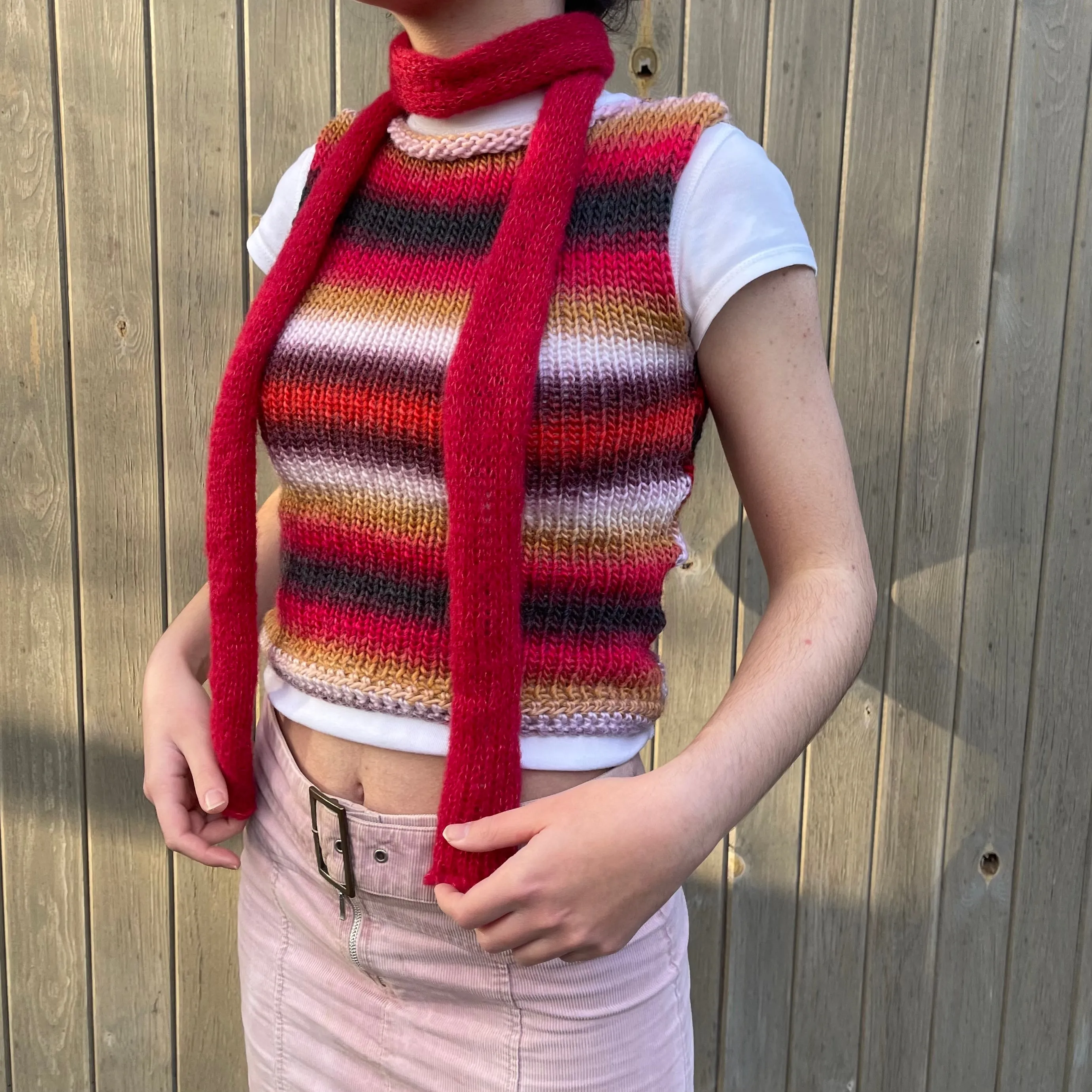 The Fusion Vest - handmade knitted sweater vest