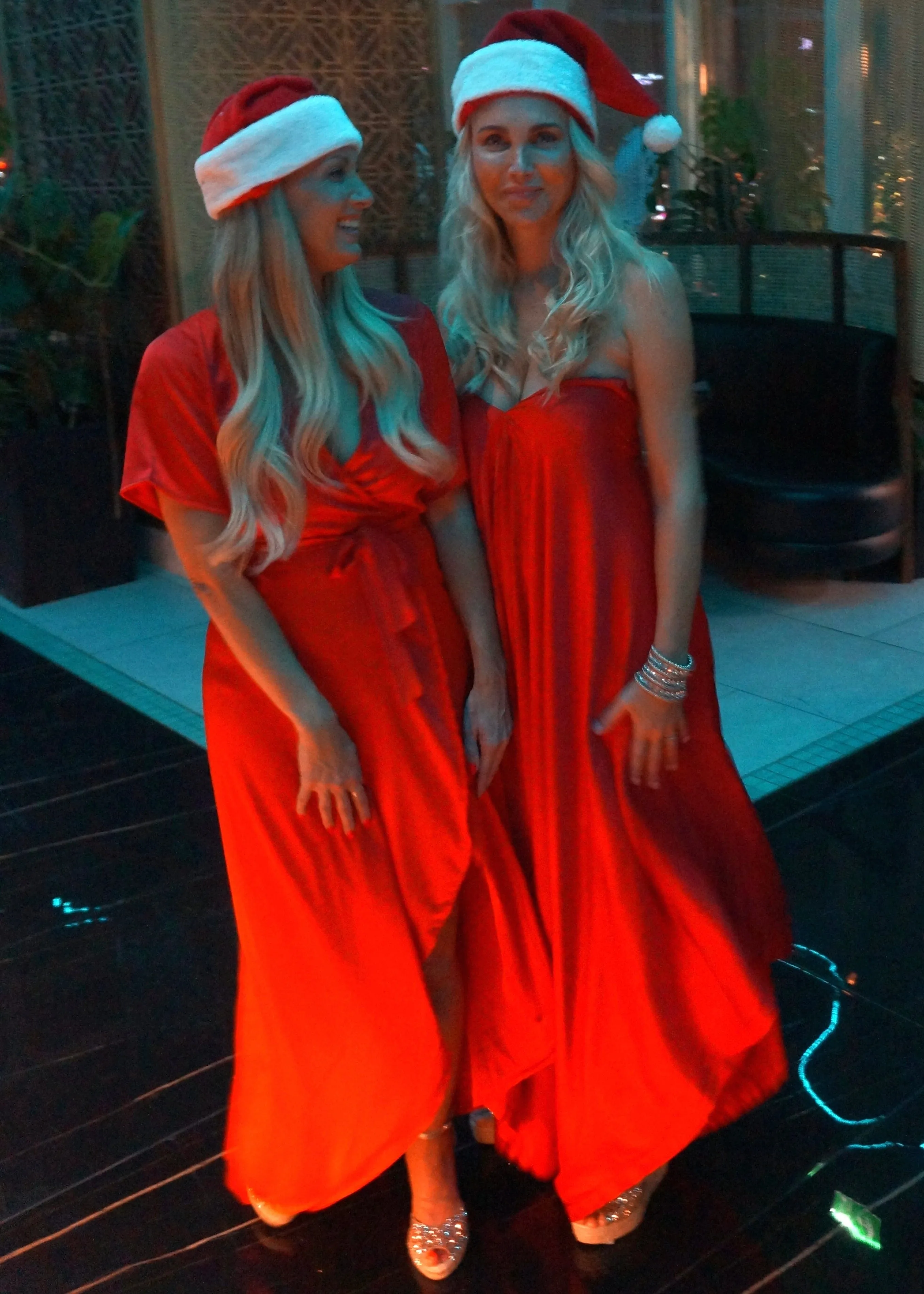 The Harem Jumpsuit - Christmas Red Satin