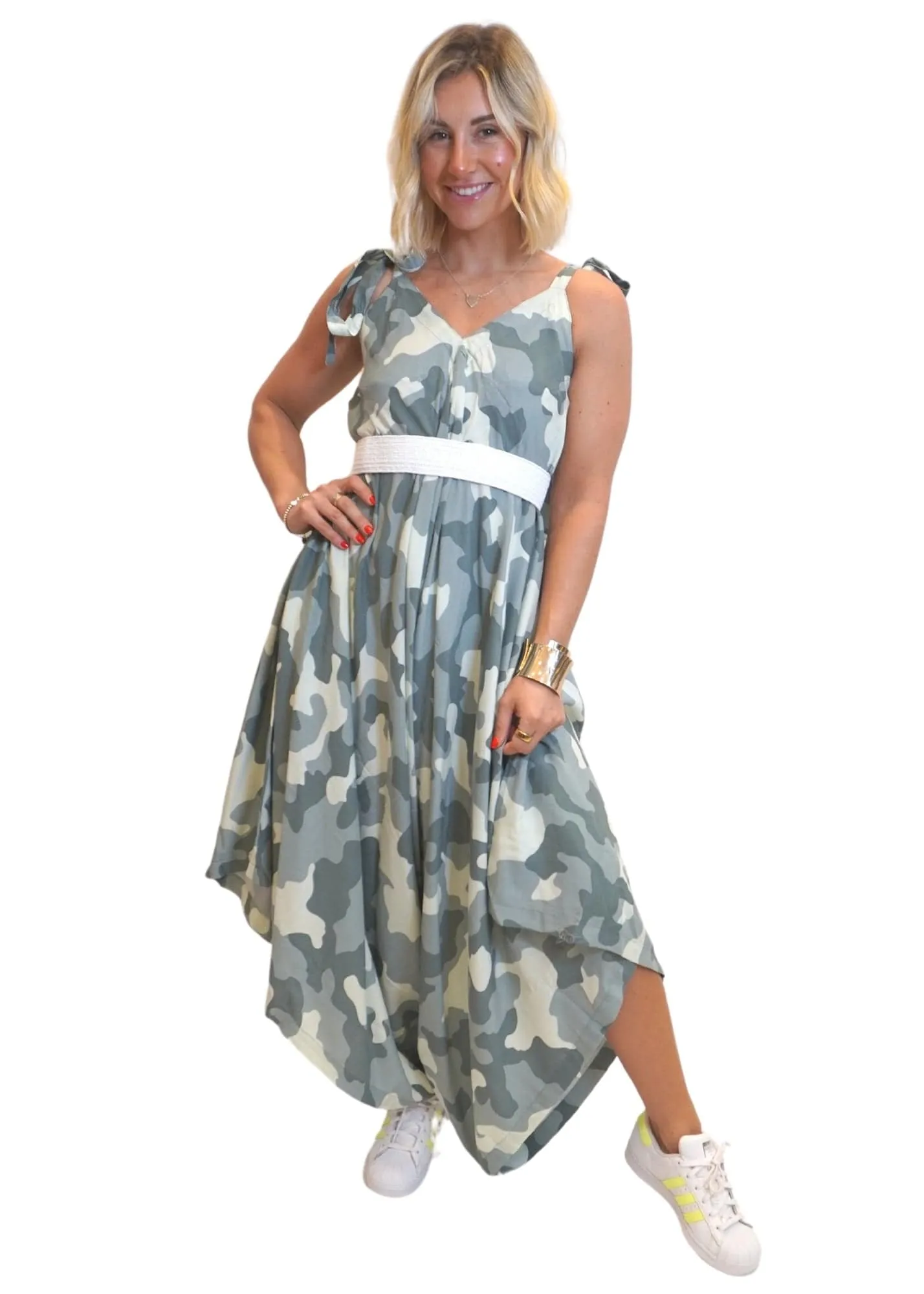 The Harem Jumpsuit - Classic Camo