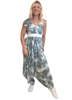 The Harem Jumpsuit - Classic Camo
