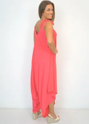 The Harem Jumpsuit - Cy Coral