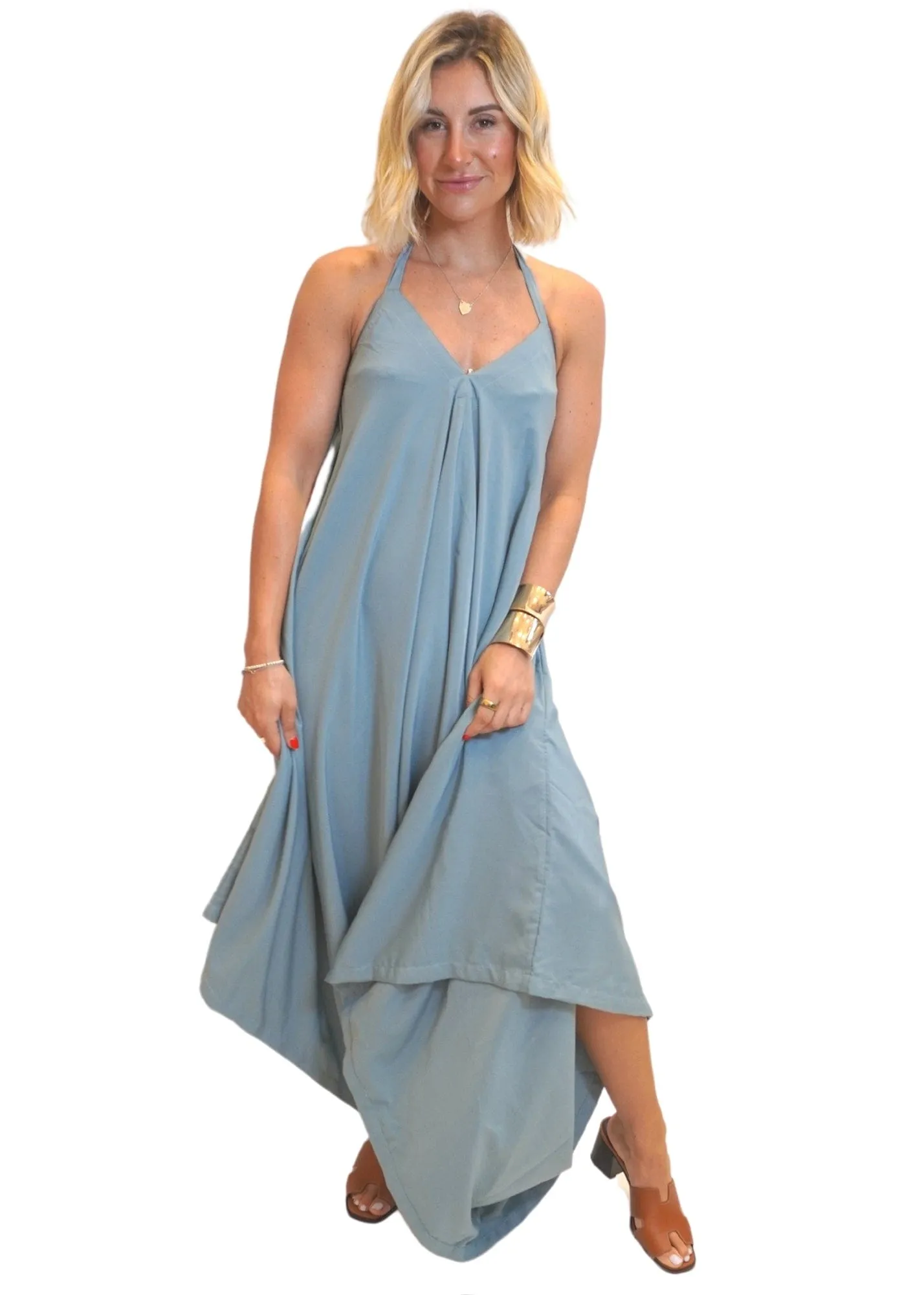 The Harem Jumpsuit - Cy Khaki
