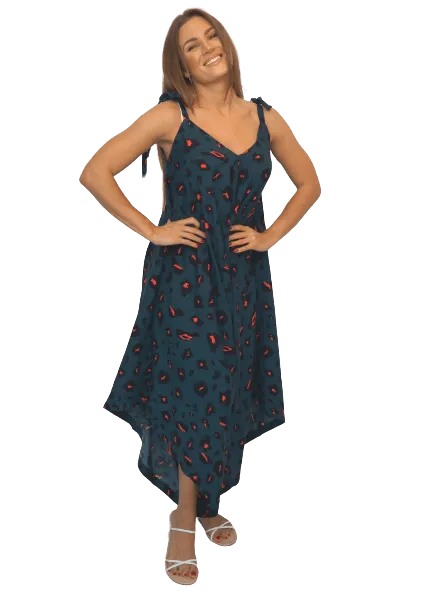The Harem Jumpsuit - Forest Leopard