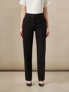 The Jane Straight Flex Pant in Black