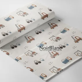 Tracteur minimaliste fond beige