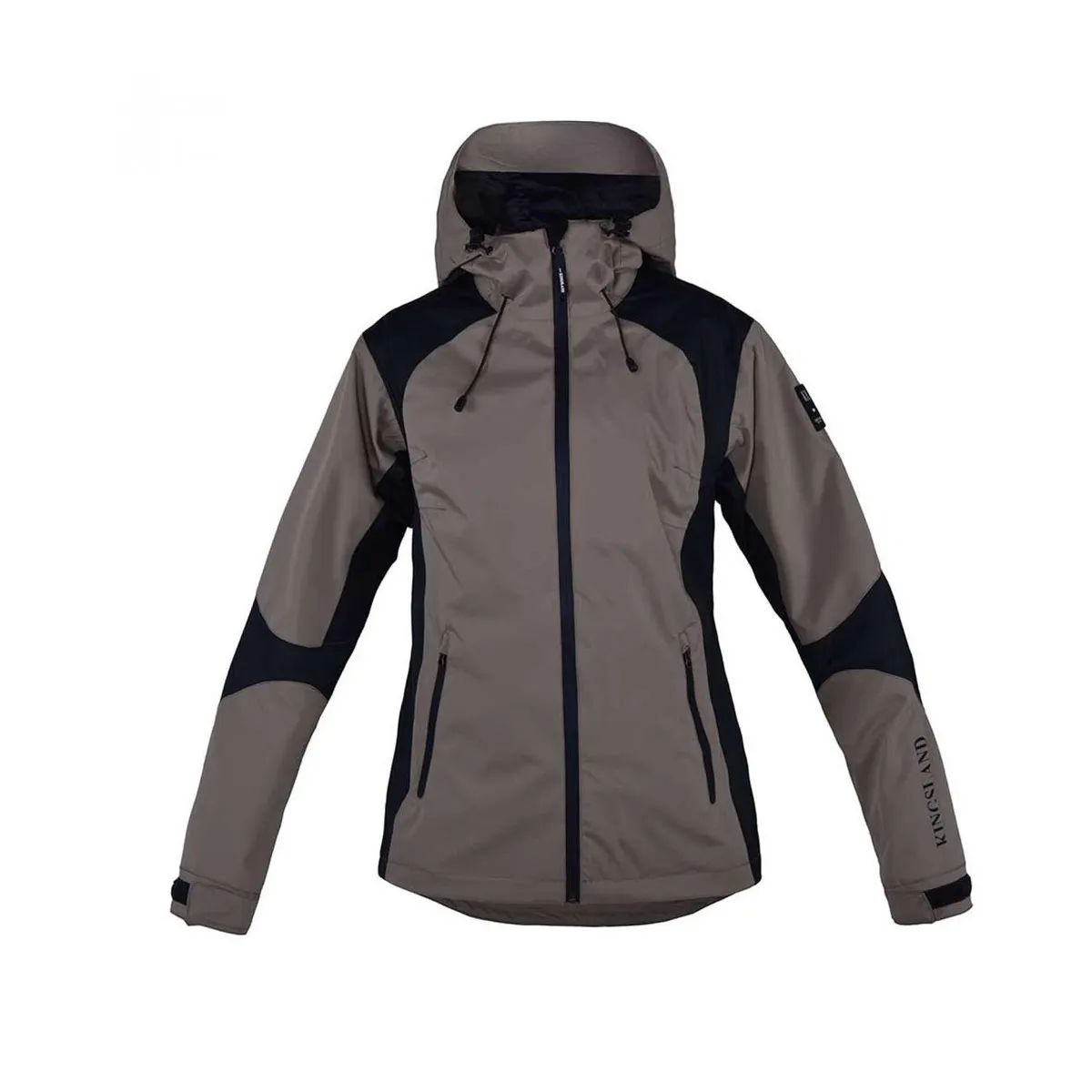 UNISEX HOODED JACKET BY KINGSLAND Beige black