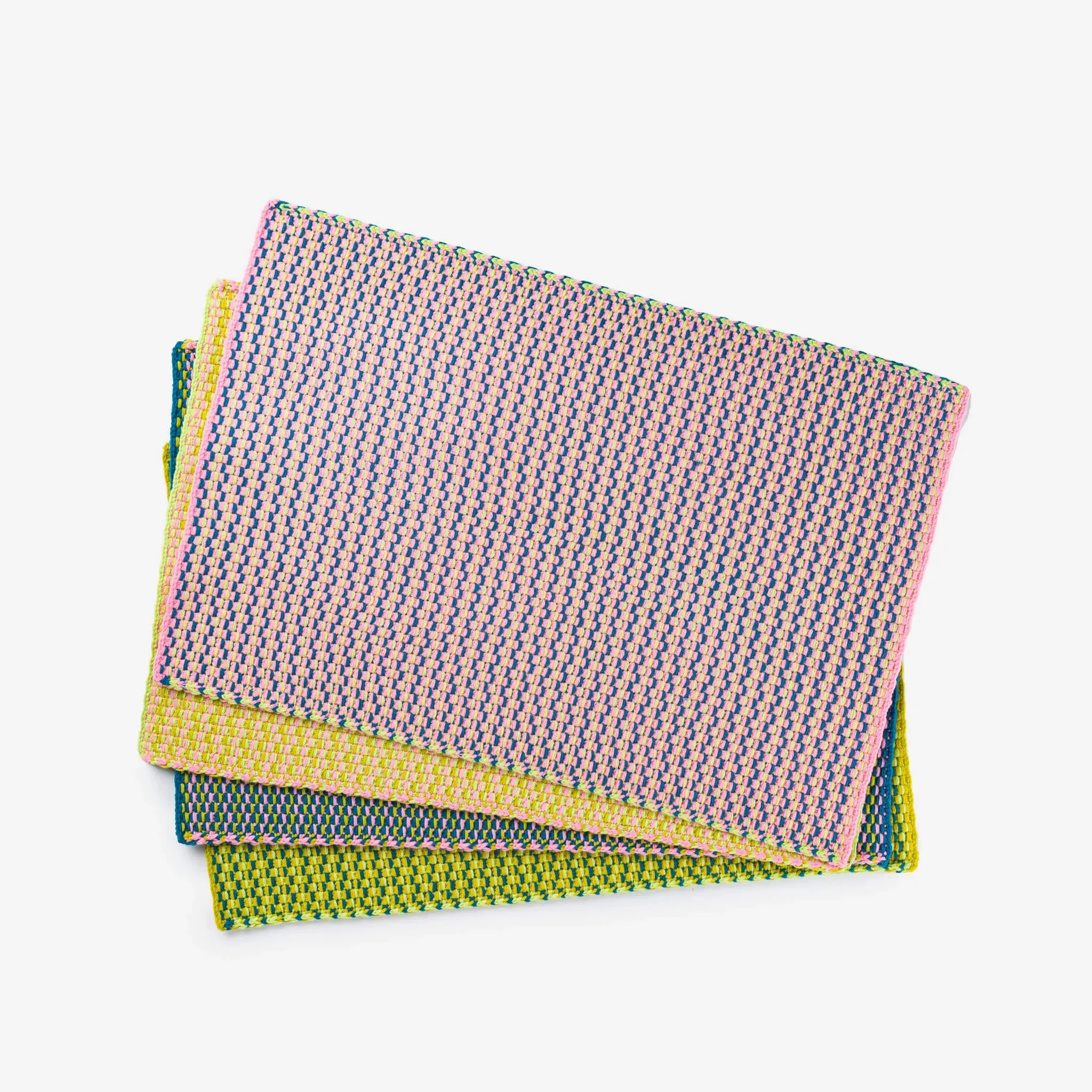 Verloop DASHES PLACEMAT SET - GREEN PINK