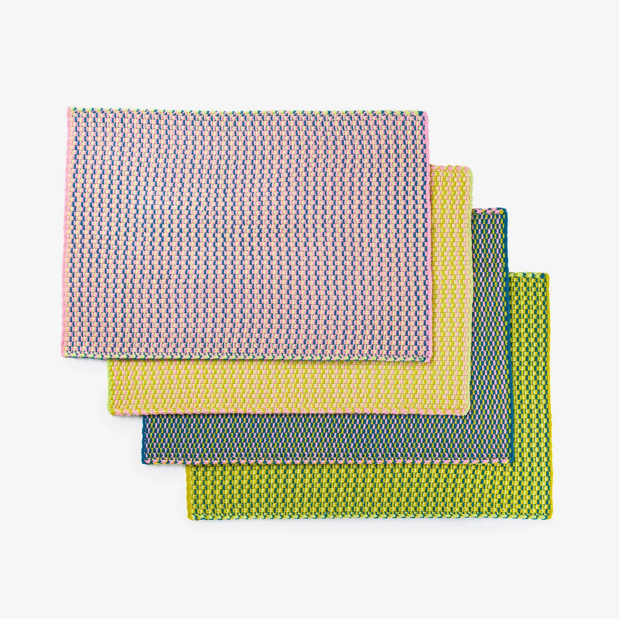 Verloop DASHES PLACEMAT SET - GREEN PINK