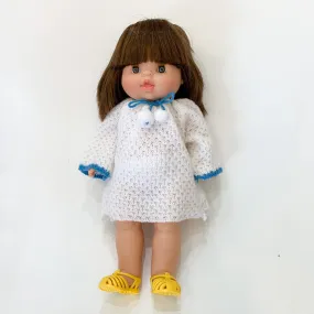 Vintage White Pom Pom Sweater Dress (for Minikane Gordis doll)