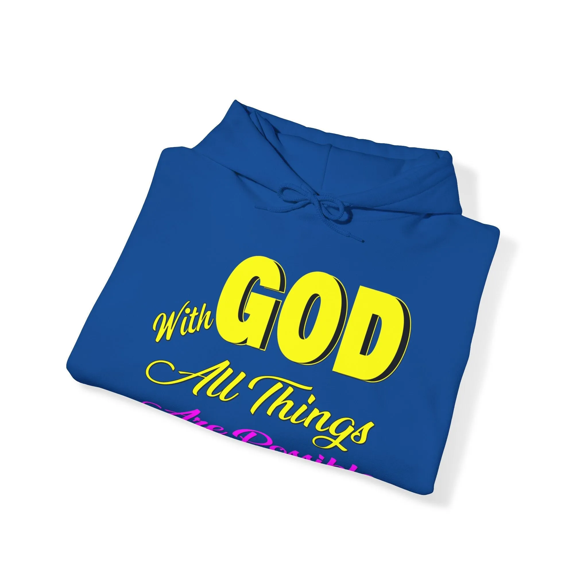 Walk in Faith | With God All Things Are Possible Hoodie | Trust in God T-Shirt | Spread Hope and Motivation Hoodie