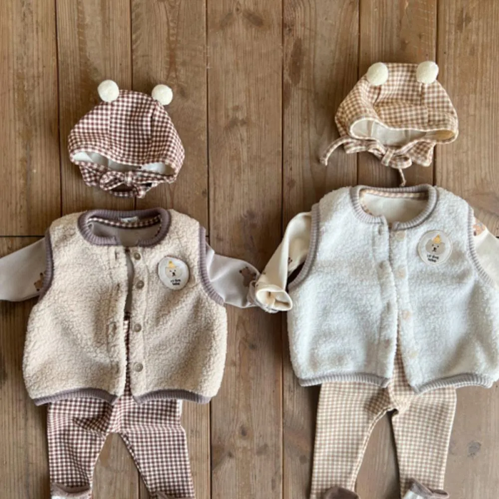 Winter Baby Cute Sherpa Vest Wholesale Baby Clothes Suppliers