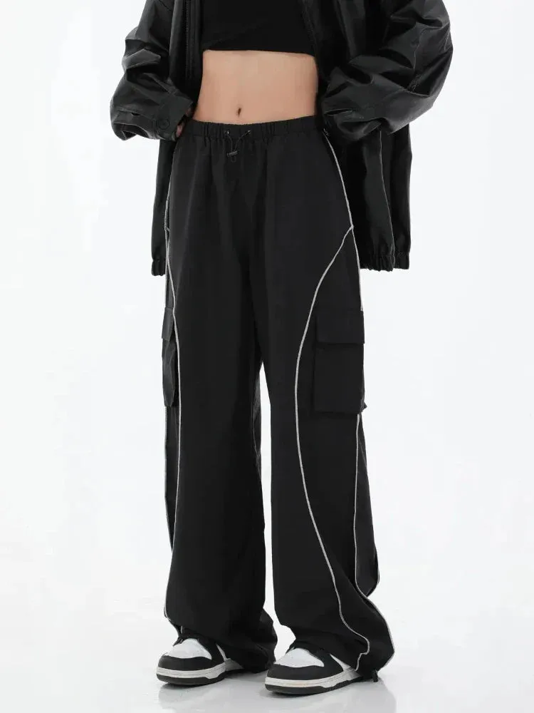 Women Cargo Streetwear Techwear Wide Leg Joggers Pants