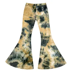 Women’s Bell Bottoms - Retro Angel Flare Pants (Tan)
